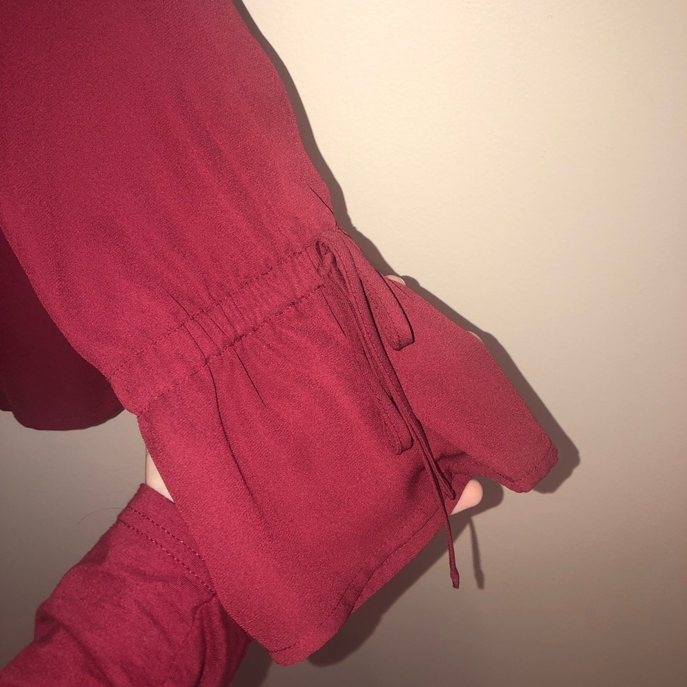 J Crew Factory Bow Sleeve Blouse - Picture 3 of 8